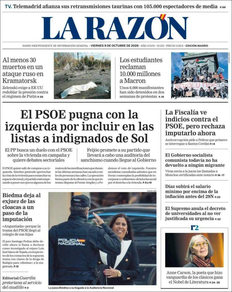 'La Razón' 9 'La Razón' 9