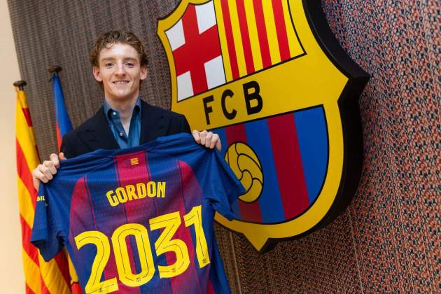 Anthony Gordon presentació Barça Anthony Gordon presentació Barça