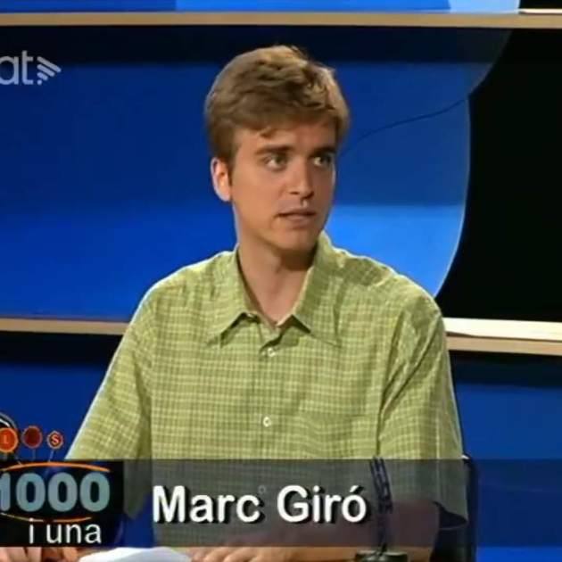 Marc Giró la primera vegada que va aparèixer a TV3 / X @arxiuTV3CR Marc Giró la primera vegada que va aparèixer a TV3 / X @arxiuTV3CR