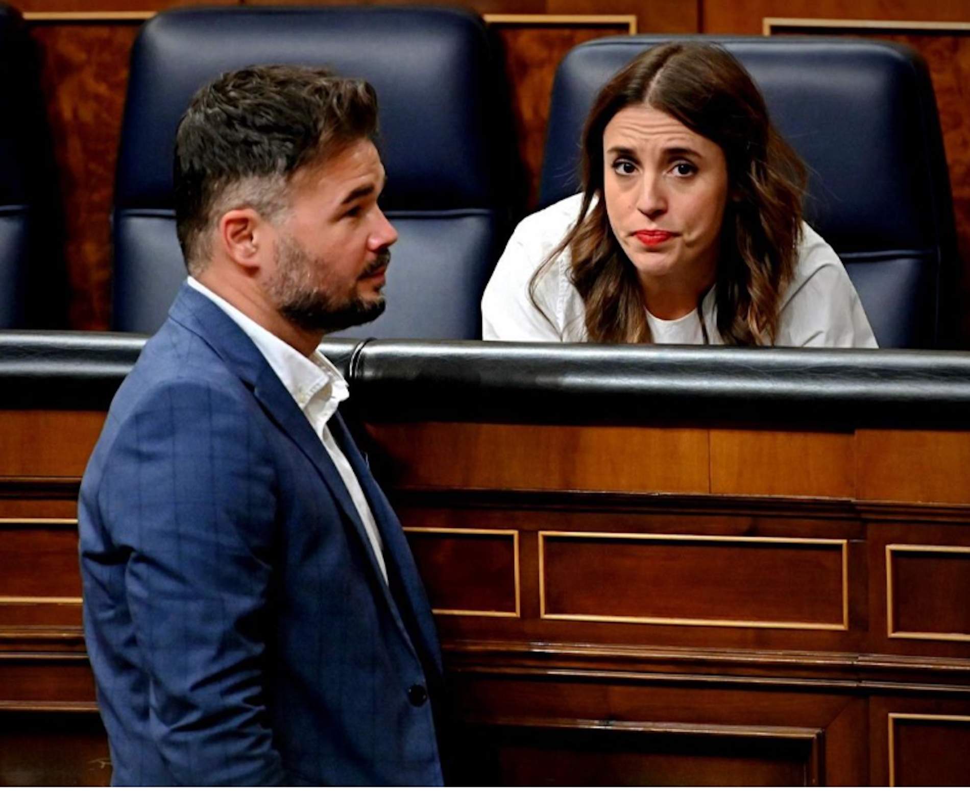 ERC i Podemos segellen una aliança electoral: Rufián i Irene Montero faran campanya junts el 29N