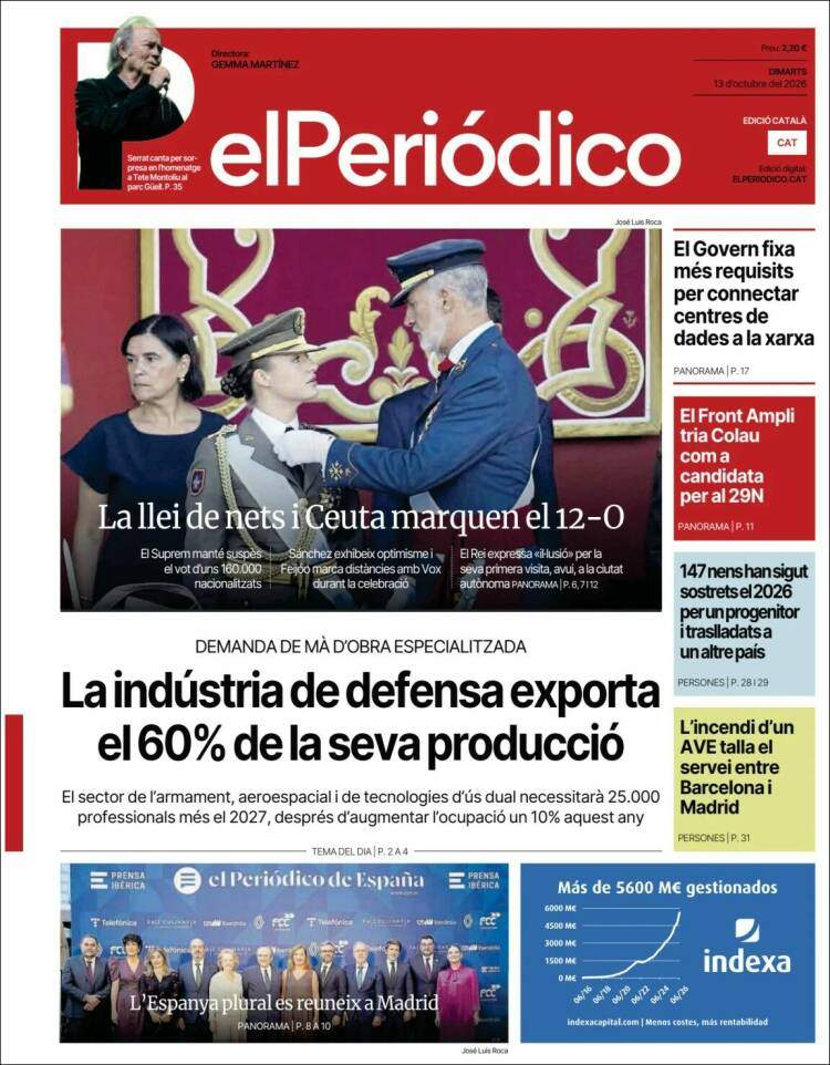 'El Periódico', 13 d'octubre de 2026 'El Periódico', 13 d'octubre de 2026