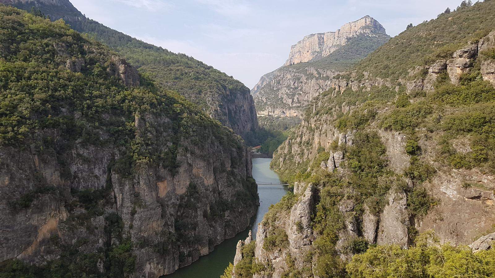 El passeig fluvial ideal per a aquesta tardor: un congost de Catalunya on els voltors sobrevolen el riu