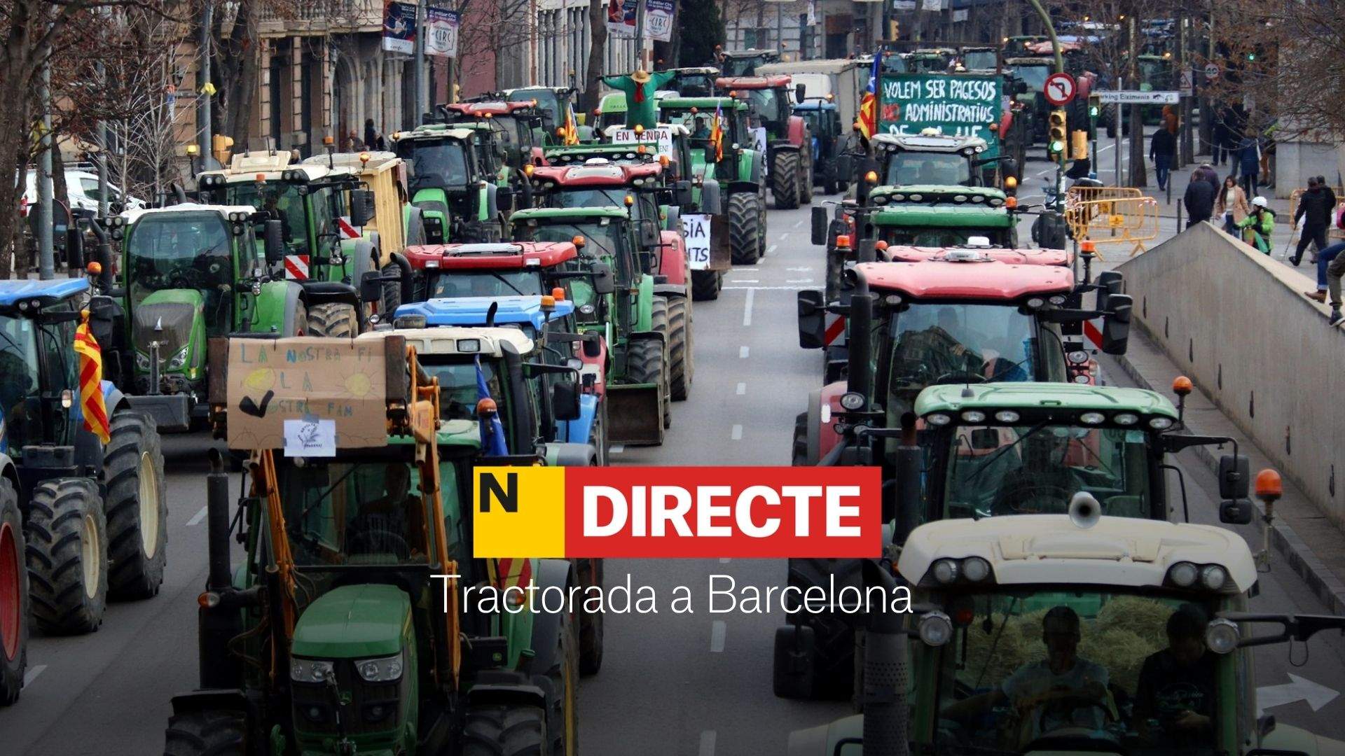 Tractorada a Barcelona, DIRECTE | Última hora de les protestes de la pagesia