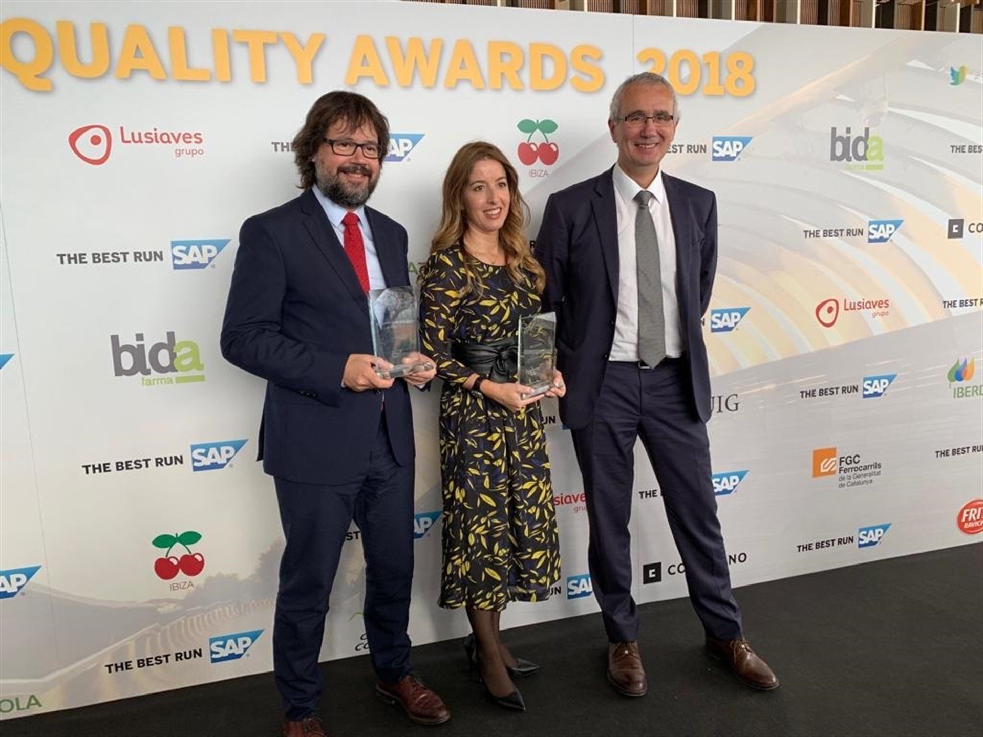 FGC recibe el Premio de Oro de los Quality Awards 2018 en el ámbito de innovación