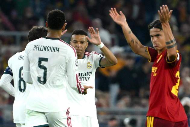 Gol del Reial Madrid davant la Roma / Foto: EFE Gol del Reial Madrid davant la Roma / Foto: EFE