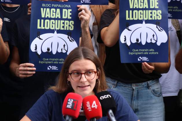anna olestí portaveu sindicat hbitatge socialista catalunya veina bloc papallona acn anna olestí portaveu sindicat hbitatge socialista catalunya veina bloc papallona acn