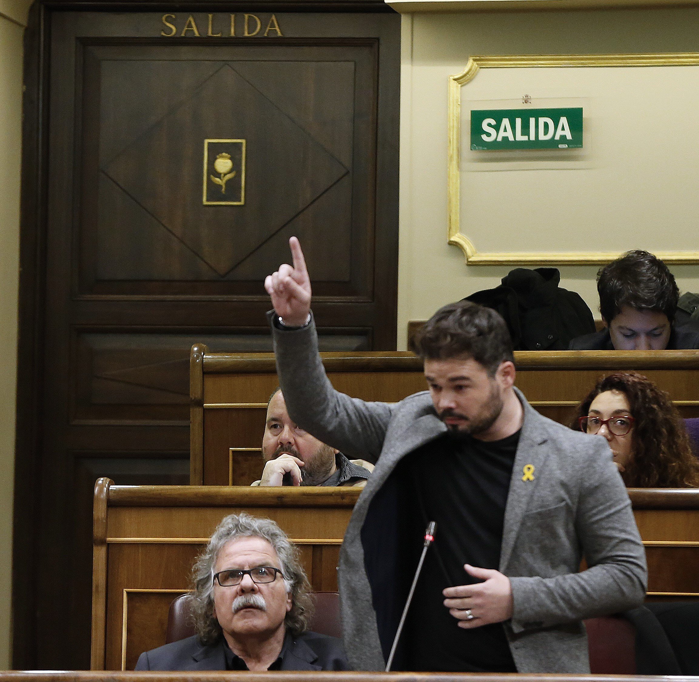 La reacció de Gabriel Rufián al missatge del Rei