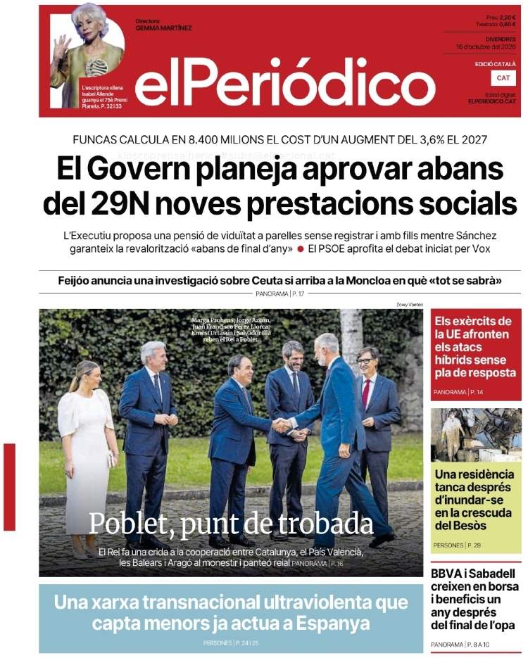 'El Periódico', 16 d'octubre de 2026