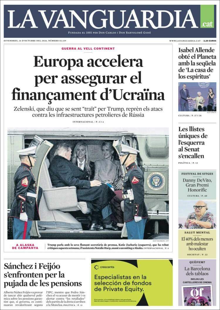 'La Vanguardia', 16 d'octubre de 2026