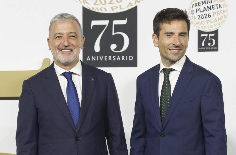 Jaume Collboni i el seu nòvio al Premi Planeta 2026, GTRES