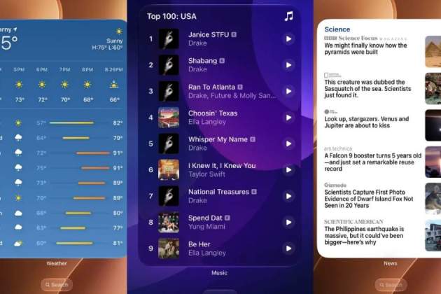 Widgets de 4x6 en iOS 27 Widgets de 4x6 en iOS 27