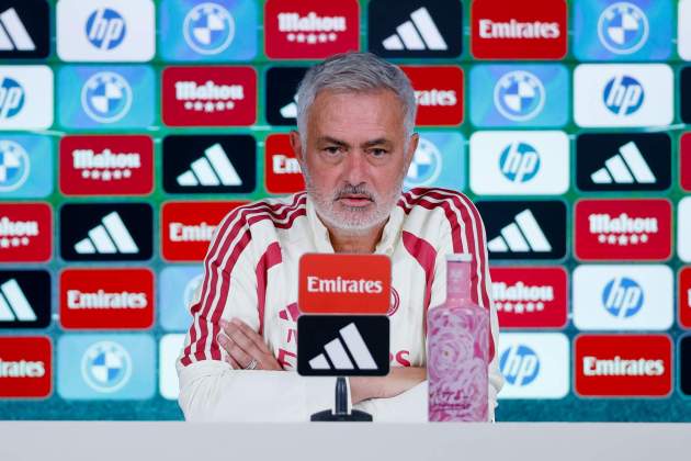 José Mourinho, durant una de roda de premsa amb el Reial Madrid / Foto: EFE