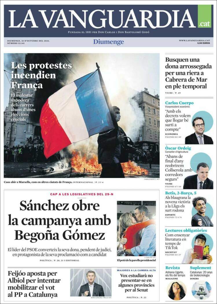'La Vanguardia' 18 'La Vanguardia' 18