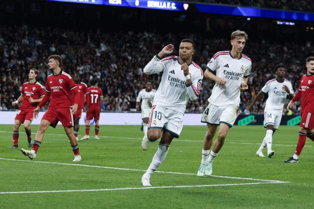 Mbappé celebra la seva panenka / Foto: EFE Mbappé celebra la seva panenka / Foto: EFE