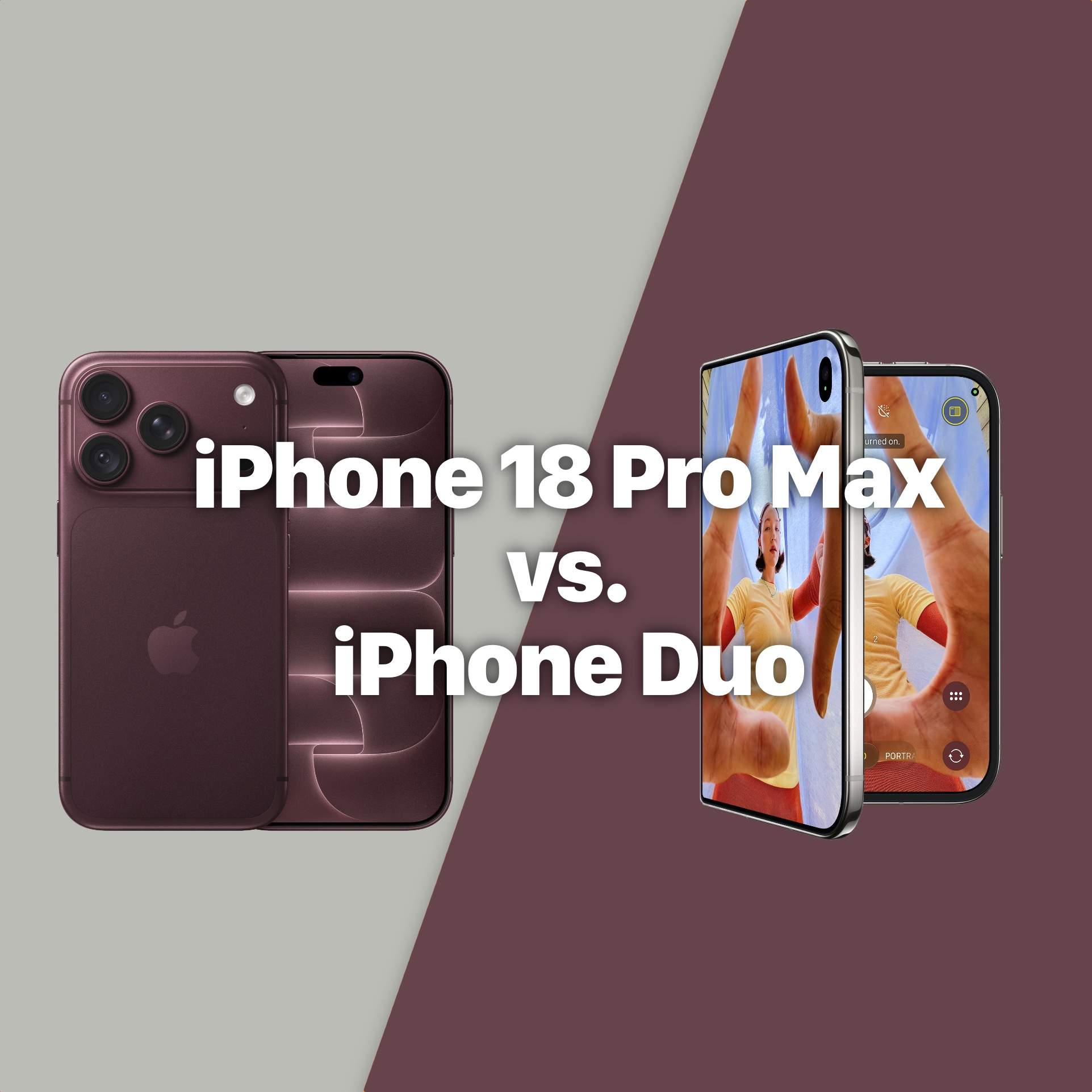iPhone 18 Pro Max vs. iPhone Duo: todas las diferencias, que pierdes y qué ganas con el plegable de Apple