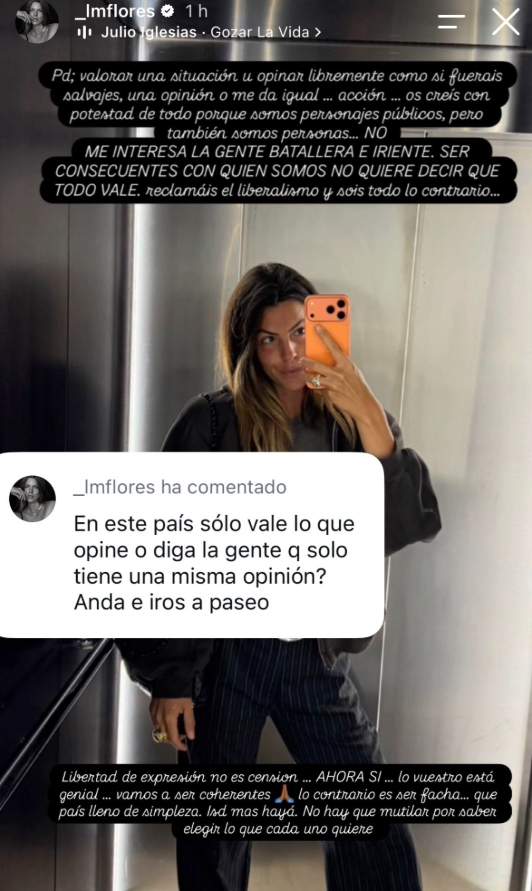 La reflexió de Laura Matamoros després de l'enxampada a MaríaPombo / Instagram