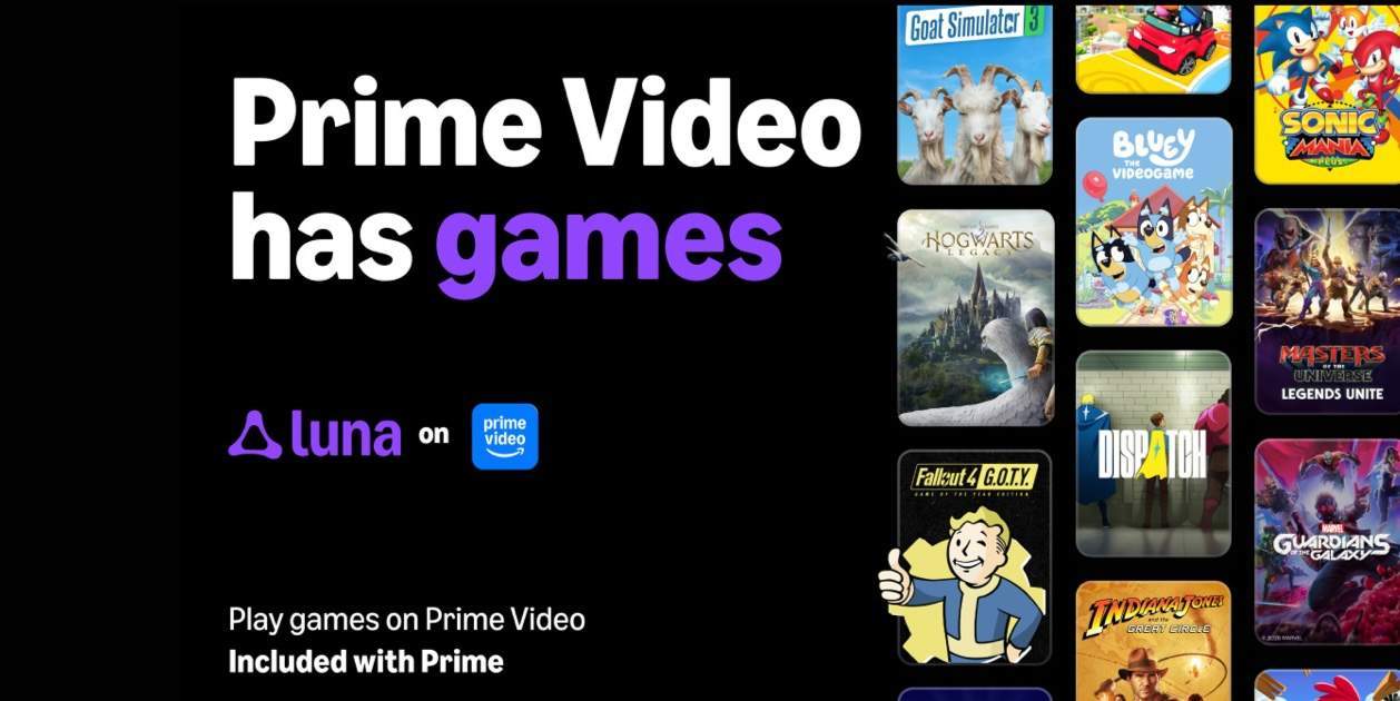 Amazon Luna se integra desde hoy en Prime Video en España: juegos en streaming en tu Fire TV sin pagar más