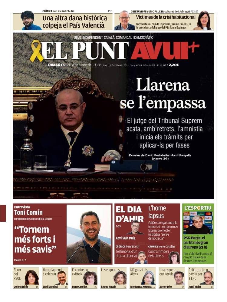 'El Punt Avui', 20 d'octubre de 2026