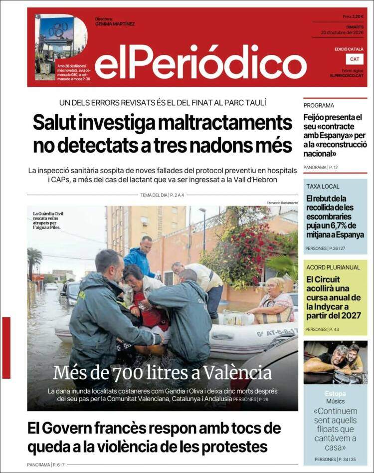 'El Periódico', 20 d'octubre de 2026