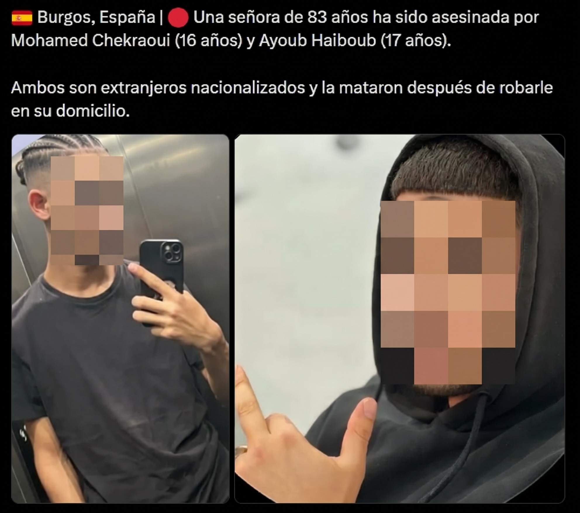 Noticia falsa crim Burgos