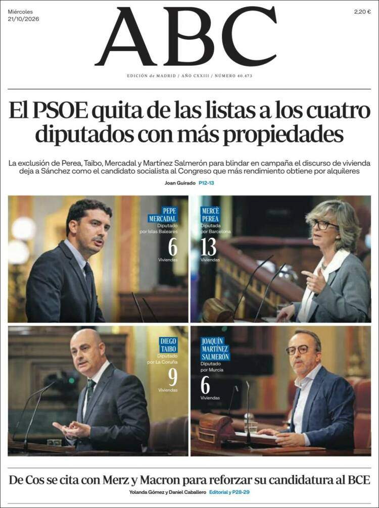 'ABC', 21 d'octubre de 2026 'ABC', 21 d'octubre de 2026