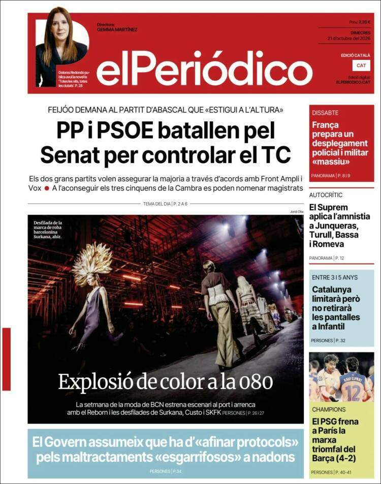 'El Periódico', 21 d'octubre de 2026 'El Periódico', 21 d'octubre de 2026