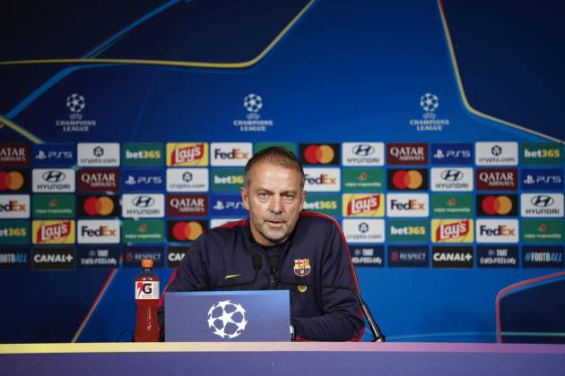 Hansi Flick rueda de prensa Barça / Foto: EFE Hansi Flick rueda de prensa Barça / Foto: EFE