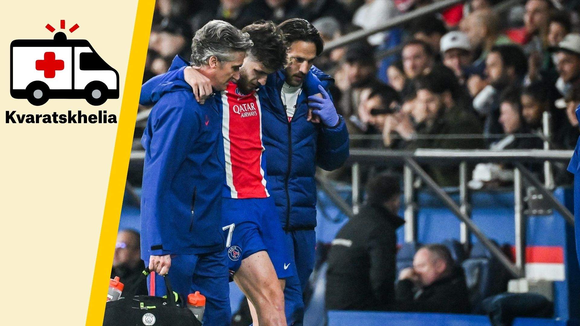 Lesió de Kvaratskhelia: què li passa, quina lesió té i quant de temps estarà de baixa amb el PSG