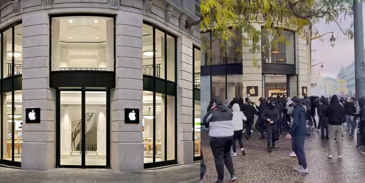 Les protestes a França acaben amb dues Apple Store saquejades i nombrosos productes robats