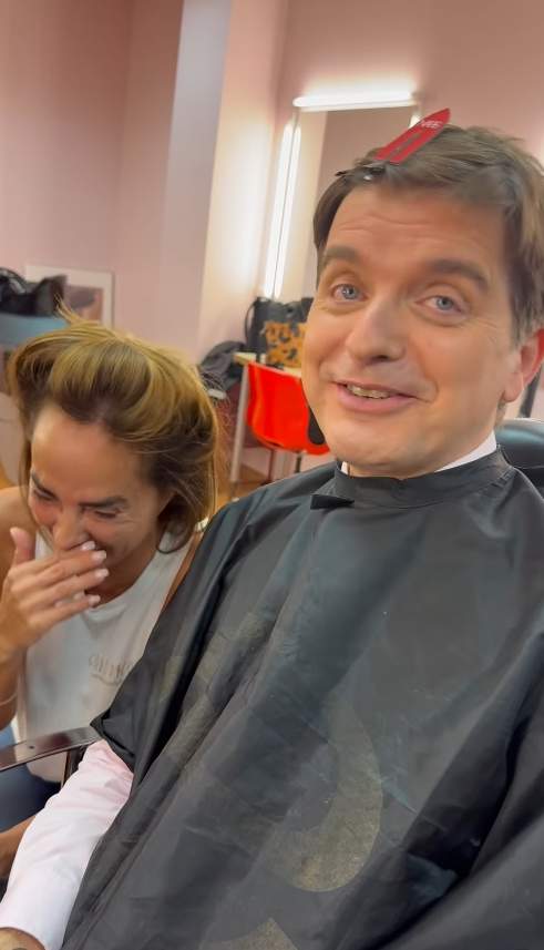 María Patiño no es pot aguantar el riure amb Marc Giró / Instagram