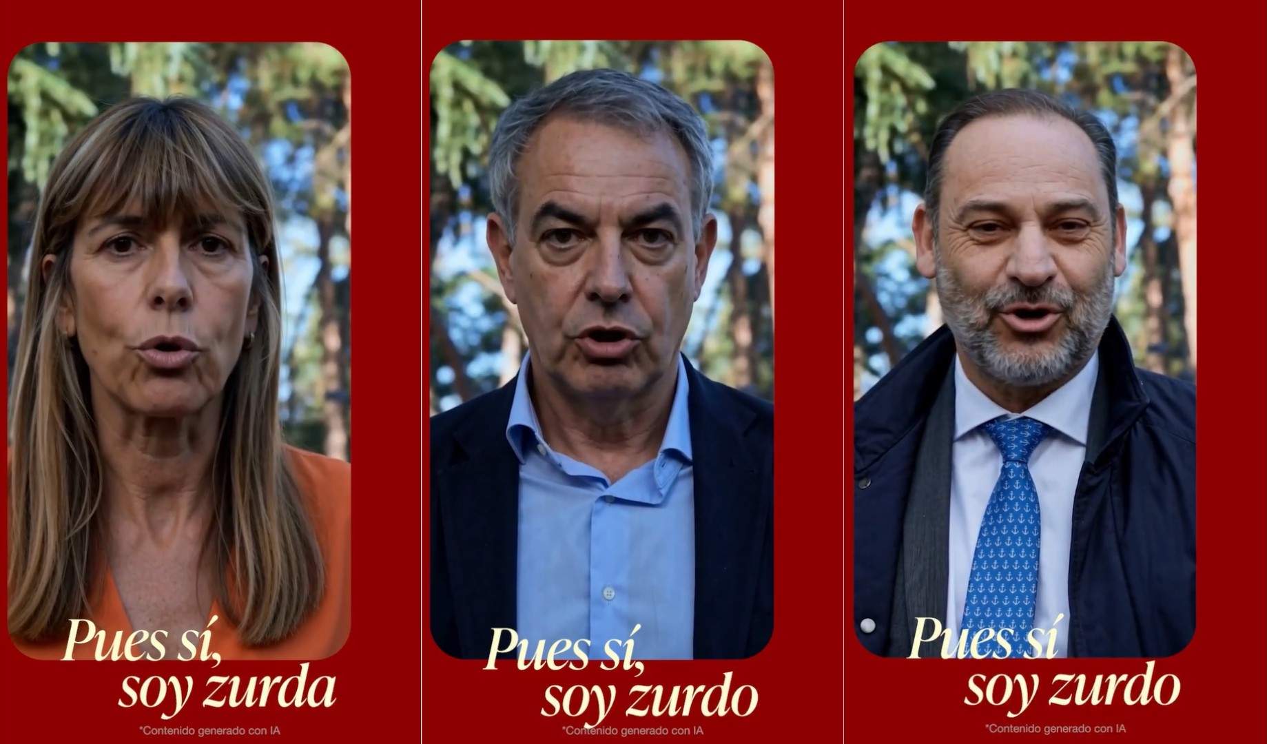 El PP suplanta con IA la identidad de gente del PSOE para que admita delitos: "Sí, soy zurdo"