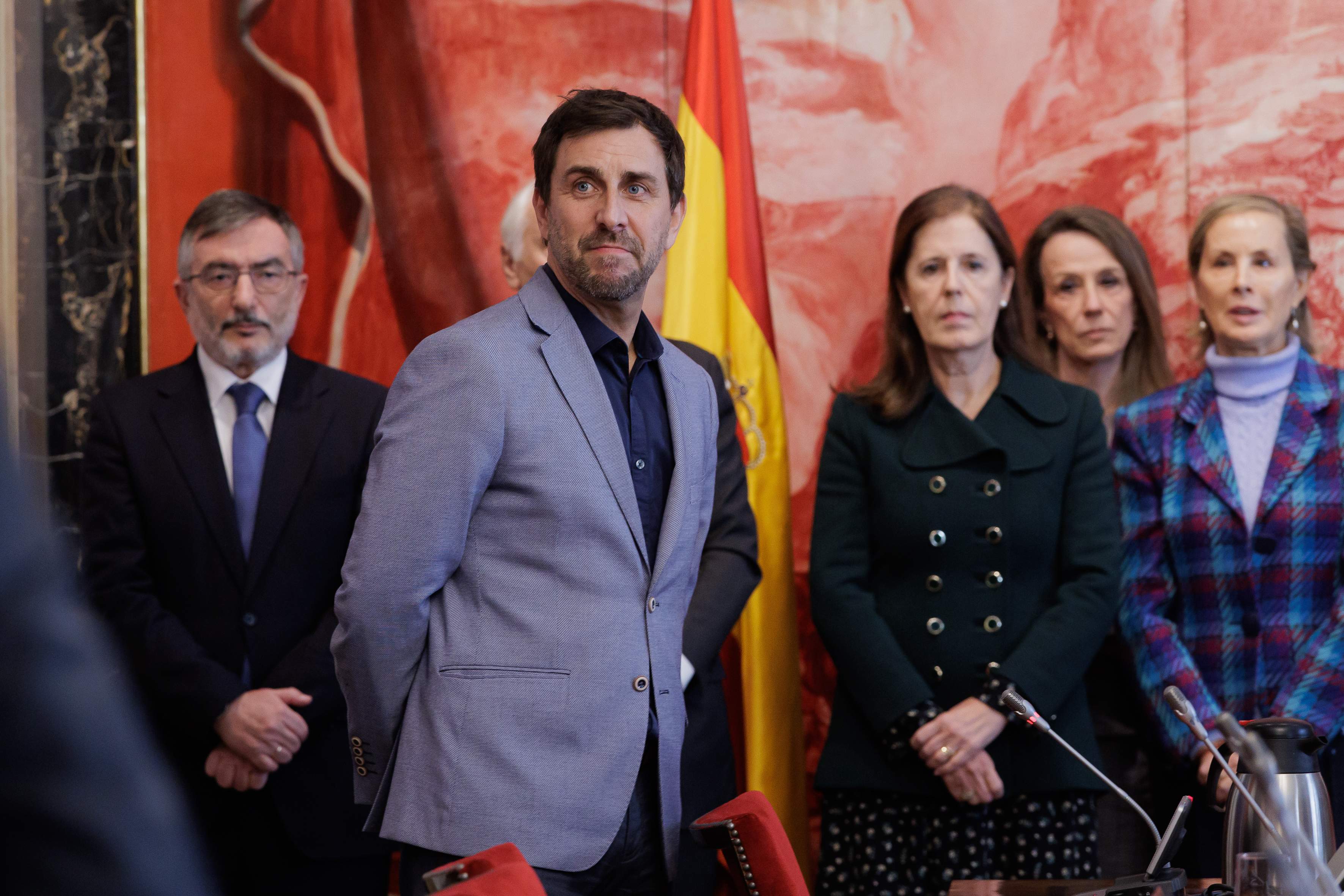 Comín recull l'acta d'eurodiputat i promet la Constitució a Madrid "pel mandat de l'1-O i per imperatiu legal"