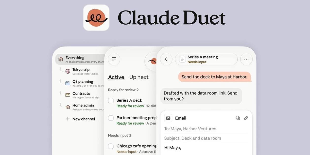 Anthropic entra en la guerra de los agentes personales con Claude Duet para rivalizar con Meta Muse y ChatGPT