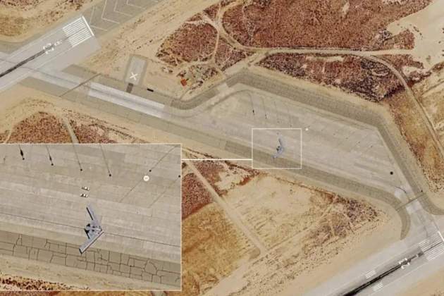 La mejor imagen del B-21 Raider gracias a Google Earth La mejor imagen del B-21 Raider gracias a Google Earth