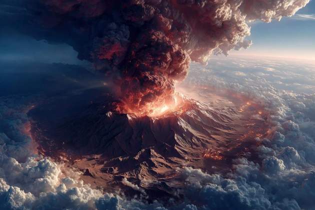 Recrean con IA la erupción del volcán Kikai de Japón Recrean con IA la erupción del volcán Kikai de Japón
