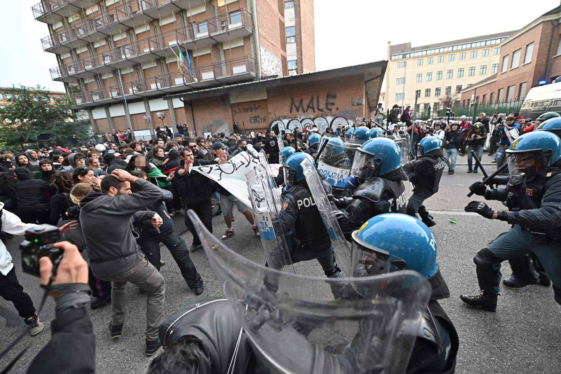 La revuelta social se extiende a Italia: disturbios en Roma, Bolonia y Turín en una jornada de protestas