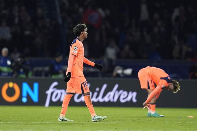 Lamine i Fermín contra el PSG Foto Europa Press