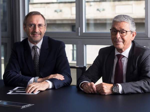 Emili Coll i Juan Luis Casanova, president i vicepresident de Nexia Audiva. Emili Coll i Juan Luis Casanova, president i vicepresident de Nexia Audiva.