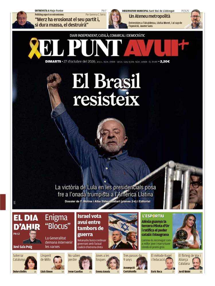 'El Punt Avui', 27 d'octubre de 2026 'El Punt Avui', 27 d'octubre de 2026