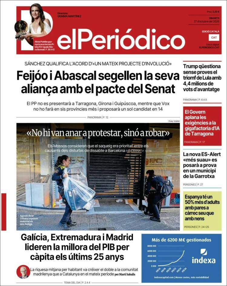 'El Periódico', 27 d'octubre de 2026 'El Periódico', 27 d'octubre de 2026