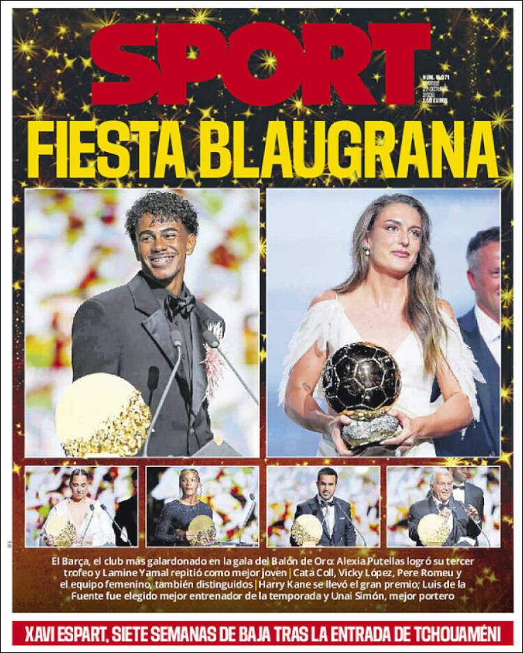 Sport portada 27 10 2026 Sport portada 27 10 2026