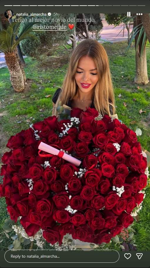 El ram de flors que Risto Mejide ha regalat a Natalia Almarcha / Instagram El ram de flors que Risto Mejide ha regalat a Natalia Almarcha / Instagram