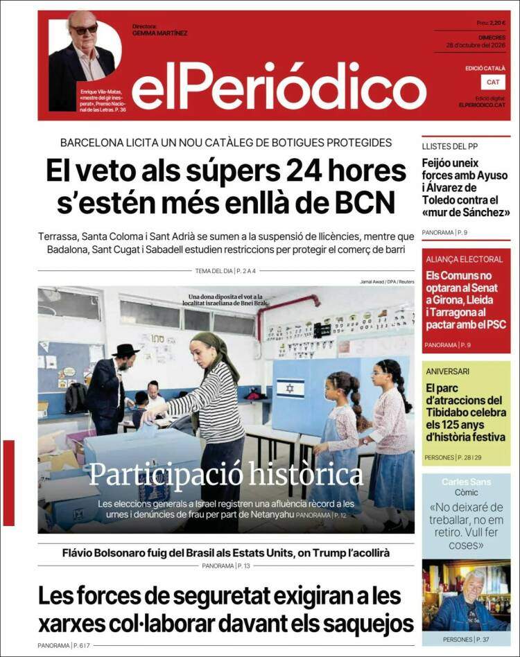 'El Periódico', 28 d'octubre de 2026