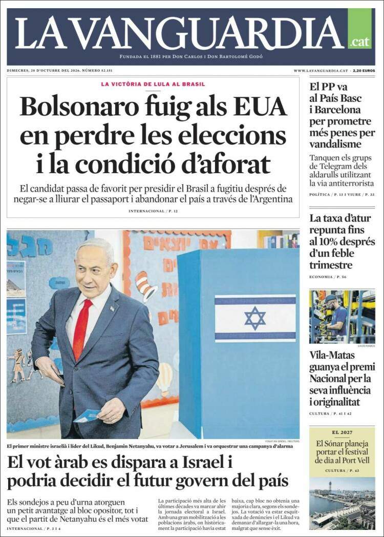 'La Vanguardia', 28 d'octubre de 2026