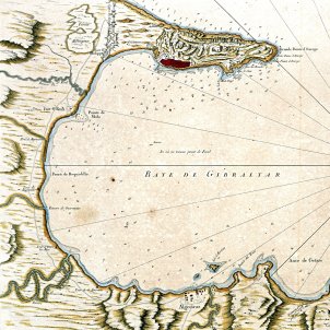 Mapa de la badia de Gibraltar (1762) Mapa de la badia de Gibraltar (1762)
