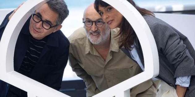 Berto Romero, con Javier Cámara y Belén Cuesta en San Sebastián TVE Berto Romero, con Javier Cámara y Belén Cuesta en San Sebastián TVE