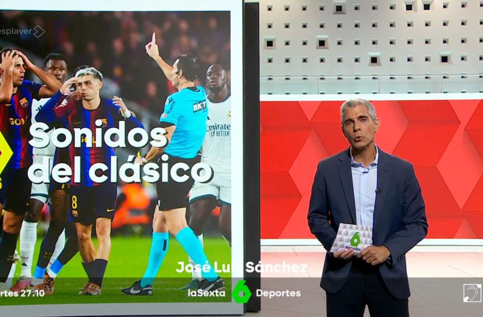 José Luis Sánchez mentint sobre els sons del clàssic, La Sexta José Luis Sánchez mentint sobre els sons del clàssic, La Sexta