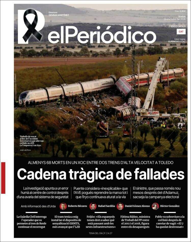 'El Periódico', 29 d'octubre de 2026 'El Periódico', 29 d'octubre de 2026