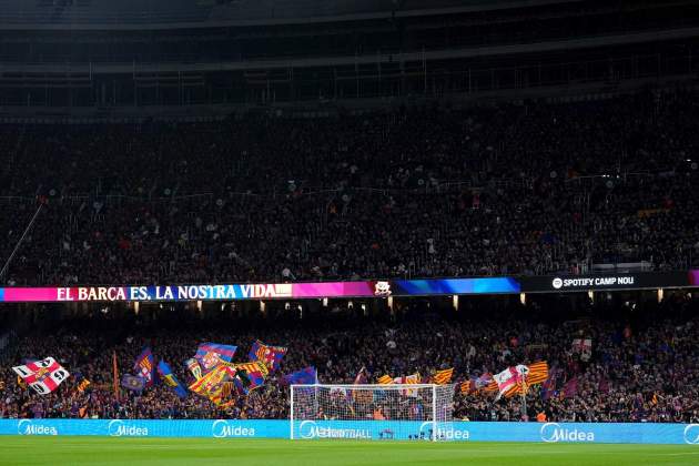 La Grada d'Animació, a l'Spotify Camp Nou / Foto: Europa Press La Grada d'Animació, a l'Spotify Camp Nou / Foto: Europa Press