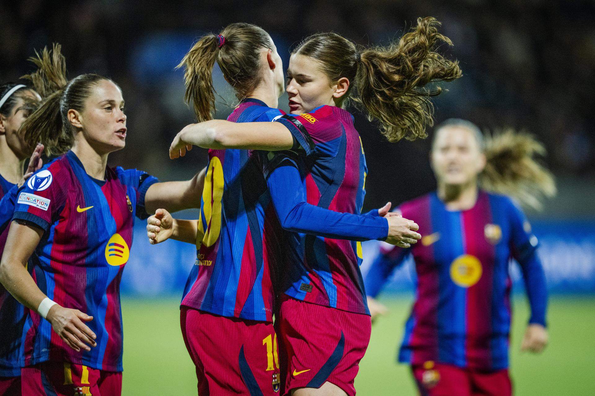 Un Barça imparable es passeja per Koge (0-8) i ja és el líder de la Champions League femenina